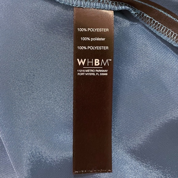 White House Black Market Digital Teal Blue Sleeveless Satin Shell NWT Medium - Picture 8 of 8